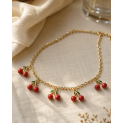 Collier cerise