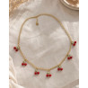 Collier cerise