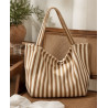 Sac Ambre – rayure beige